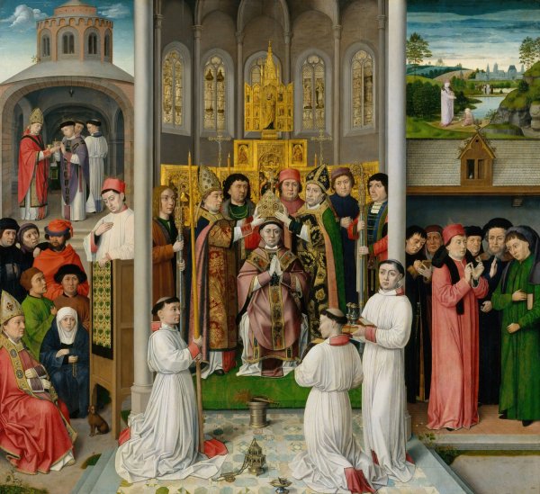 Scenes from the Life of Saint Augustine of Hippo  by Master Of Saint Augustine - Hand-Painted Oil Painting Reproduction