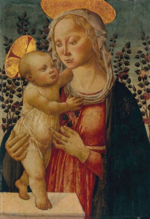 The Madonna and Child by Master Of San Miniato Oil Painting