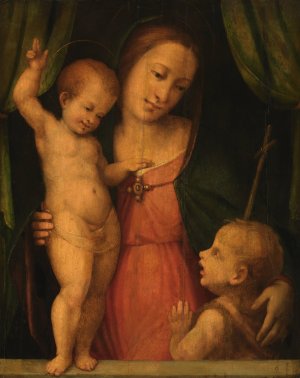 Madonna by Master Of Serumido Oil Painting