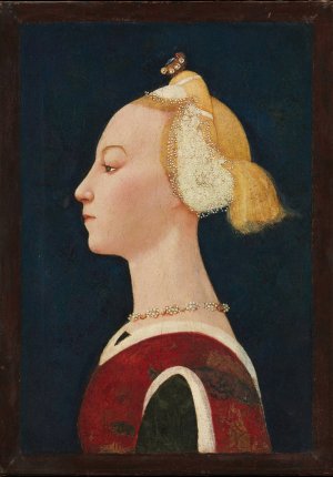 Portrait of a Woman by Master Of The Castello Nativity Oil Painting