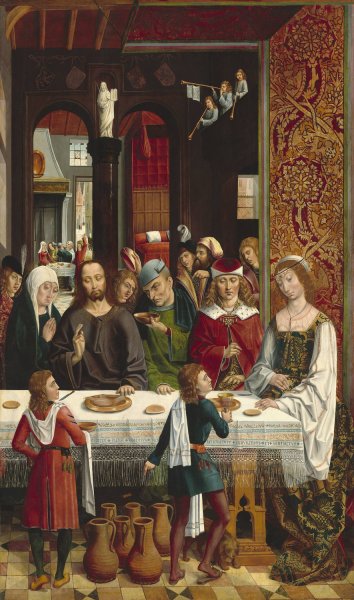 Main Product Photo of The Marriage at Cana  Painting by Master Of The Catholic Kings