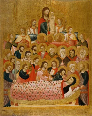 Dormition of the Virgin by Master Of The Cini Madonna Oil Painting