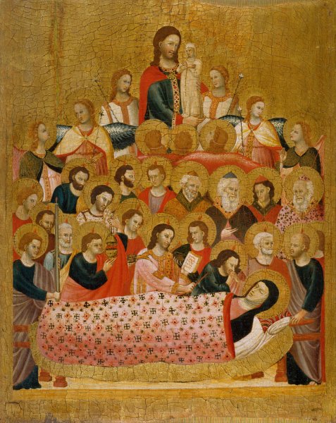 Main Product Photo of Dormition of the Virgin  Painting by Master Of The Cini Madonna