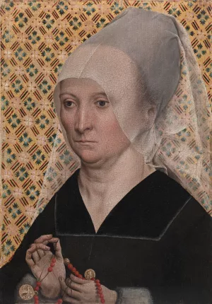 Portrait of a Woman by Master Of The Holy Kinship Oil Painting