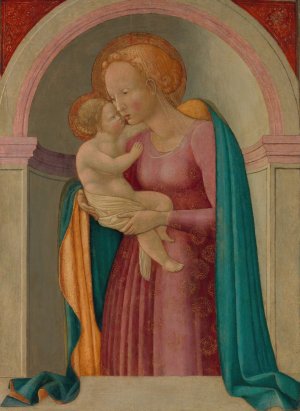 Madonna and Child by Master Of The Lanckoronski Annunciation Oil Painting