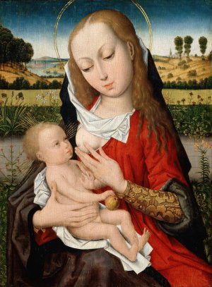 Madonna and Child by Master Of The Legend Of Saint Catherine Oil Painting
