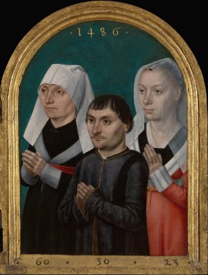 Three Donors by Master Of The Legend Of Saint Ursula Oil Painting