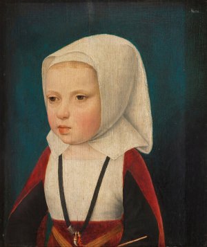 Portrait Of An Infant Princess by Master Of The Legend Of The Magdalen Oil Painting
