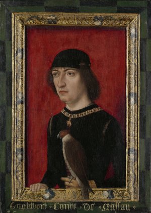 Portrait of Engelbert II, Count of Nassau by Master Of The Portraits Of Princes Oil Painting