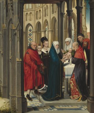 The Presentation in the Temple by Master Of The Prado 'Adoration Of The Magi' Oil Painting
