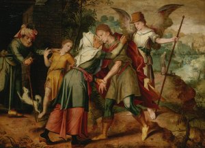 The Return Of Tobias by Master Of The Prodigal Son Oil Painting