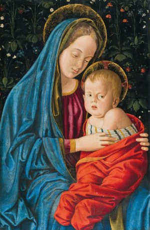 Madonna and Child by Master Of The Sagramoso Library Oil Painting