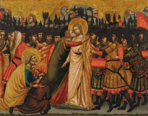 The Betrayal of Christ by Master Of The San Bartolomeo Triptych Oil Painting