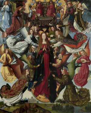 Mary, Queen of Heaven by Master Of The St. Lucy Legend Oil Painting