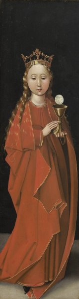 Saint Barbara by Master Of The Starck Triptych Oil Painting