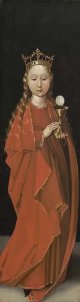 Saint Barbara by Master Of The Starck Triptych Oil Painting