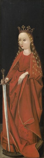 Saint Catherine by Master Of The Starck Triptych Oil Painting