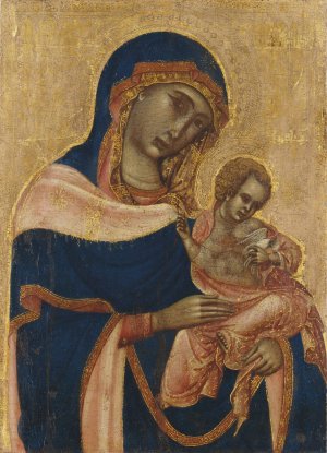 The Madonna and Child by Master Of The Sterbini Diptych Oil Painting