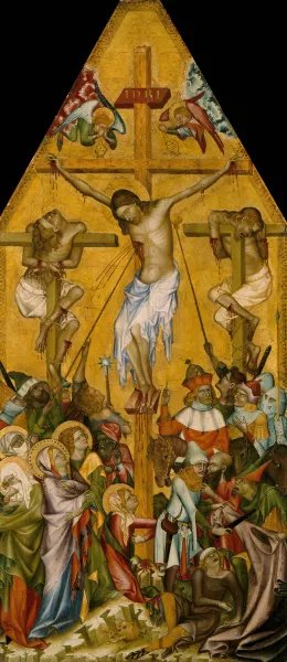 The Crucifixion of Christ by Master Of Vyssi Brod Oil Painting