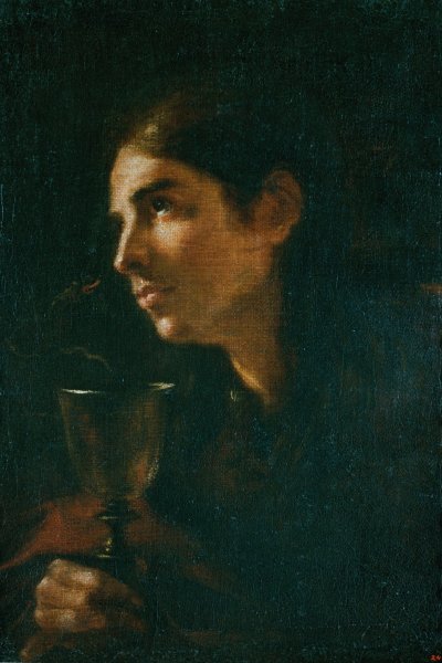 San Juan Evangelista  by Mateo Cerezo - Hand-Painted Oil Painting Reproduction