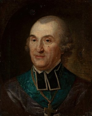 Portrait of Adam Krasinski, bishop of Kamyanets by Mateusz Tokarski Oil Painting