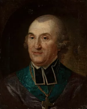 Portrait of Adam Krasinski, bishop of Kamyanets by Mateusz Tokarski Oil Painting