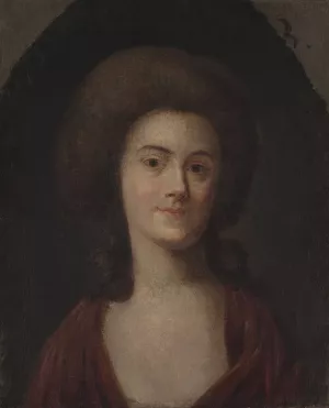 Portrait of Maria Wyzewska nee Tremon by Mateusz Tokarski Oil Painting