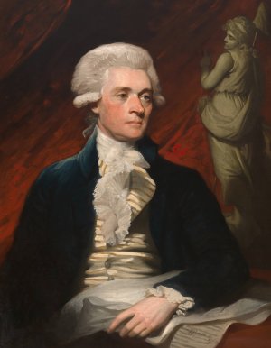Thomas Jefferson by Mather Brown Oil Painting