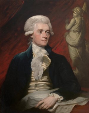 Thomas Jefferson by Mather Brown Oil Painting
