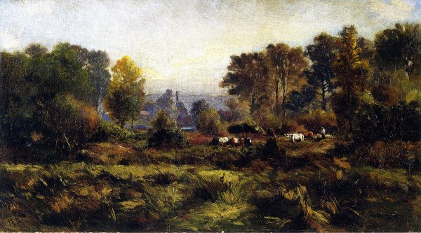 Grand River Flats by Mathias J Alten - Hand-Painted Oil Painting Reproduction