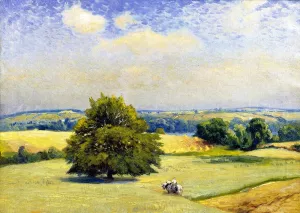 Harvest Fields by Mathias J Alten - Oil Painting Reproduction