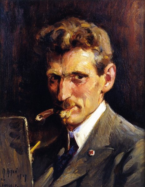Himself by Mathias J Alten - Hand-Painted Oil Painting Reproduction