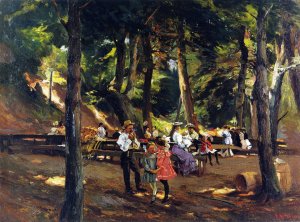 Picnic at Macatawa by Mathias J Alten Oil Painting
