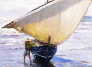 Playa Cabanal by Mathias J Alten - Oil Painting Reproduction