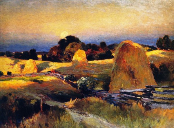 Main Product Photo of Sunset of the Farm, Saugatuck Painting by Mathias J Alten