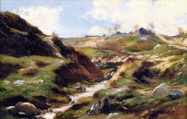 Main Product Photo of The Ravine Painting by Mathias J Alten