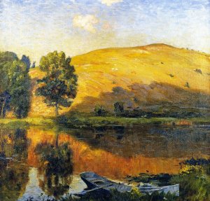 Twin Lakes by Mathias J Alten Oil Painting
