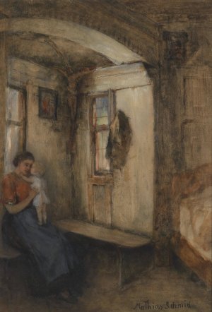 Stiller Winkel by Mathias Schmid Oil Painting