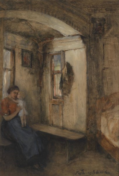 Stiller Winkel by Mathias Schmid - Hand-Painted Oil Painting Reproduction