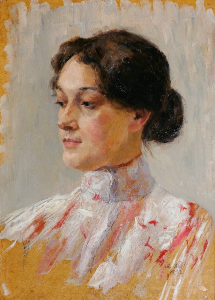 Madchenbildnis  by Mathilde Sitta-Alle - Hand-Painted Oil Painting Reproduction