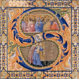 Gradual Cod. H 74, folio 122v Oil painting by Matteo Di Filippo Torelli