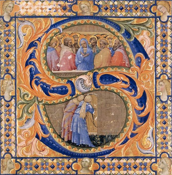 Gradual Cod. H 74, folio 122v by Matteo Di Filippo Torelli - Hand-Painted Oil Painting Reproduction