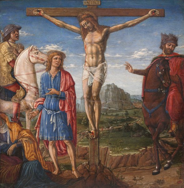 The Crucifixion  by Matteo Di Giovanni - Hand-Painted Oil Painting Reproduction