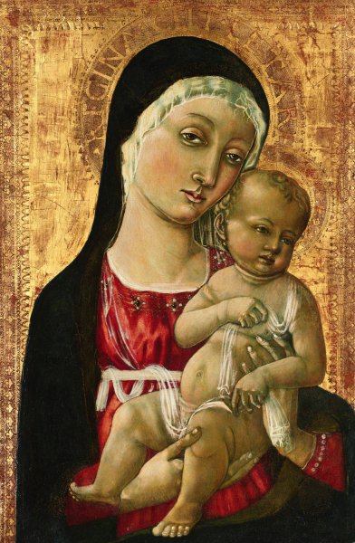 The Madonna and Child by Matteo Di Giovanni - Hand-Painted Oil Painting Reproduction