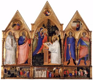 Apparition of the Virgin to St Bernard by Matteo Di Pacino Oil Painting