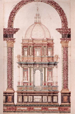 Project for the Altar of the Cappella dei Principi Oil painting by Matteo Nigetti