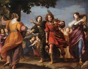 The Triumph of David by Matteo Rosselli - Oil Painting Reproduction