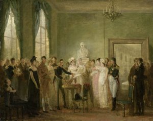 An Unidentified Historical Subject by Mattheus Ignatius Van Bree Oil Painting