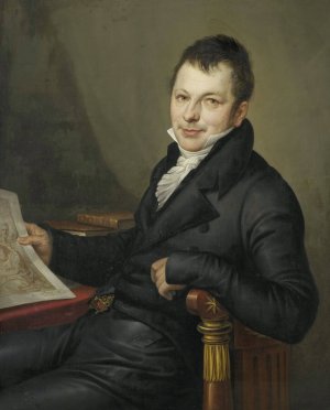 Johannes Hermanus Molkenboer by Mattheus Ignatius Van Bree Oil Painting