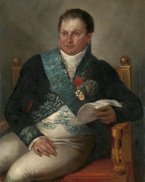 Portrait of Isaac Jan Alexander Gogel by Mattheus Ignatius Van Bree Oil Painting